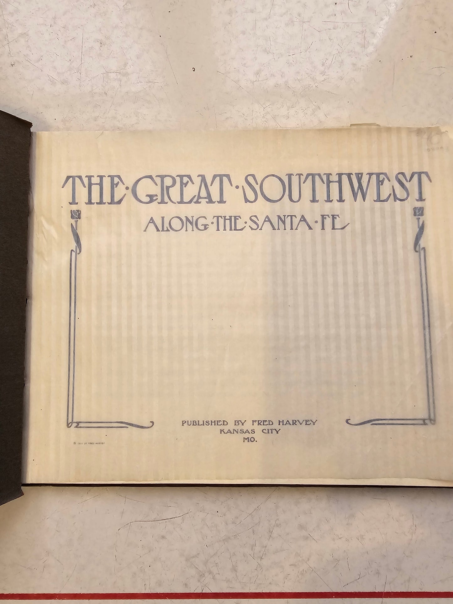 Antique Book of - The Great Southwest-Along The Santa Fe.