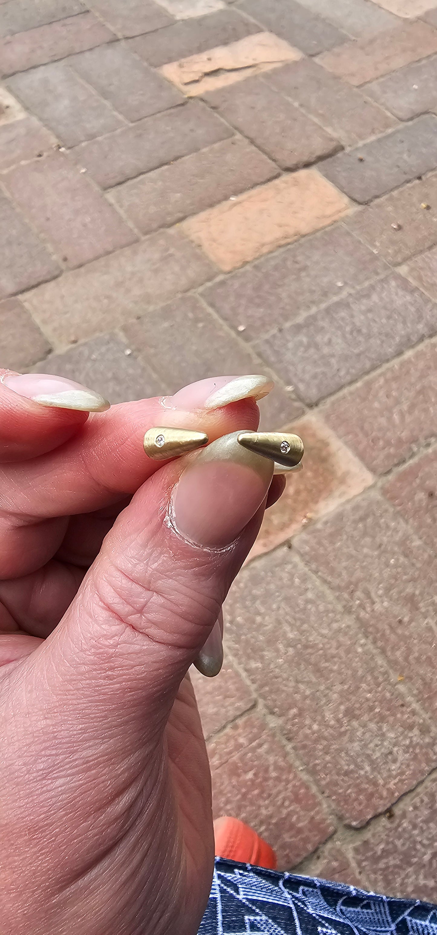 Spikes Ring in 10k Yellow Gold with Diamonds