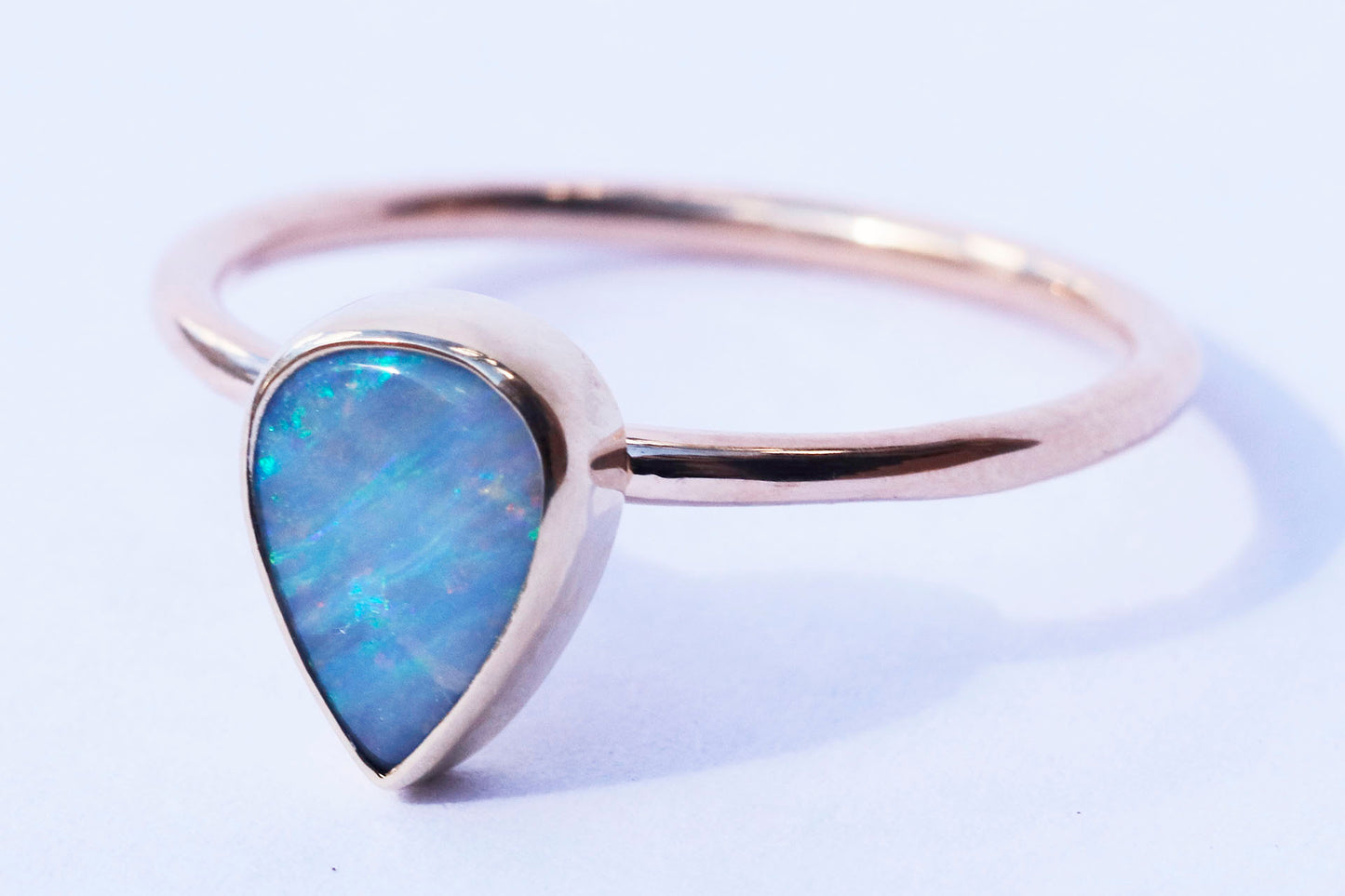 1 Carat Boulder Opal Set in 14k Yellow Gold