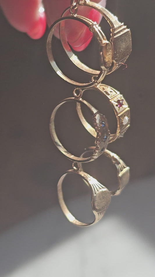 Victorian Baby Rings Earrings